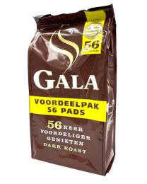 Gala koffiepads Dark Roast 56st