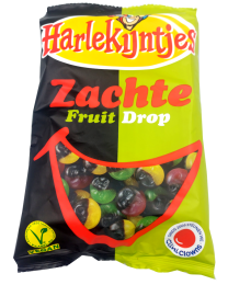 Harlekijntjes Zachte Fruit Drop (Vegan)