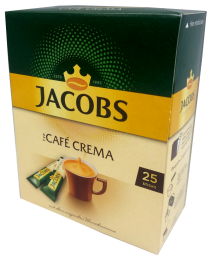 Jacobs Café Crema oploskoffie 25 sticks