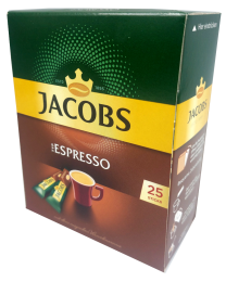 Jacobs Espresso oploskoffie 25 sticks