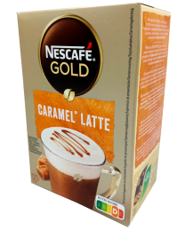 Nescafe Gold Caramel Latte oploskoffie 8 sticks